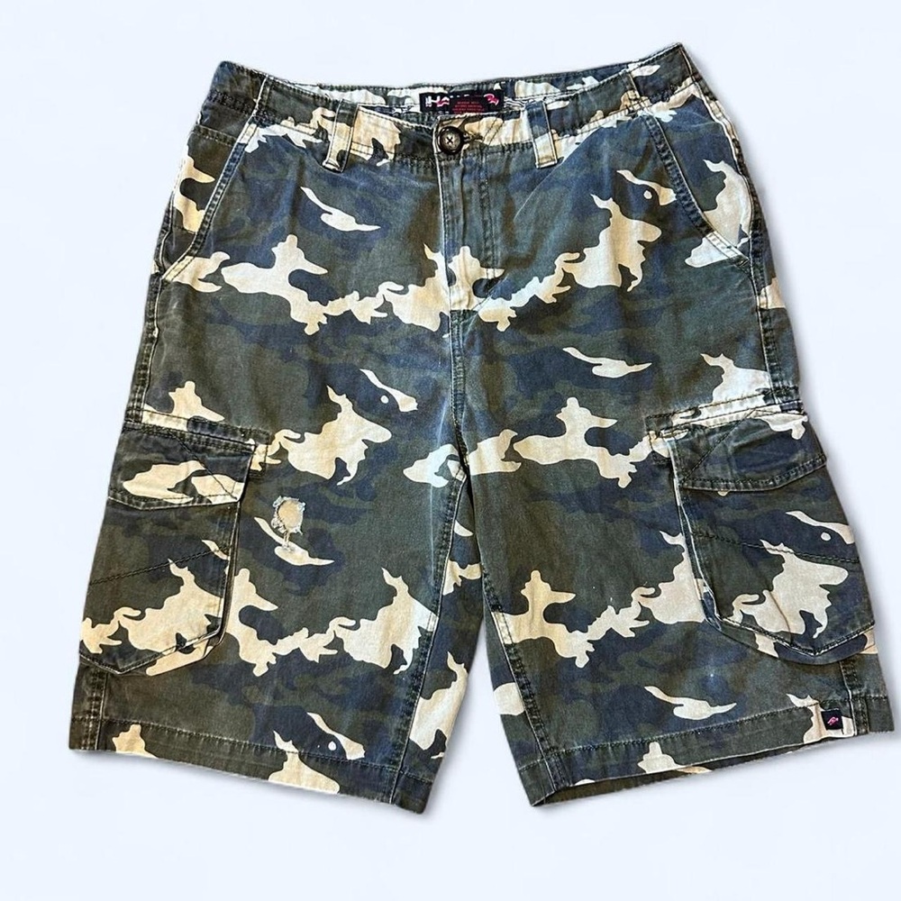 Y2K Grunge Camo Cargo Shorts by Tony Hawk!
